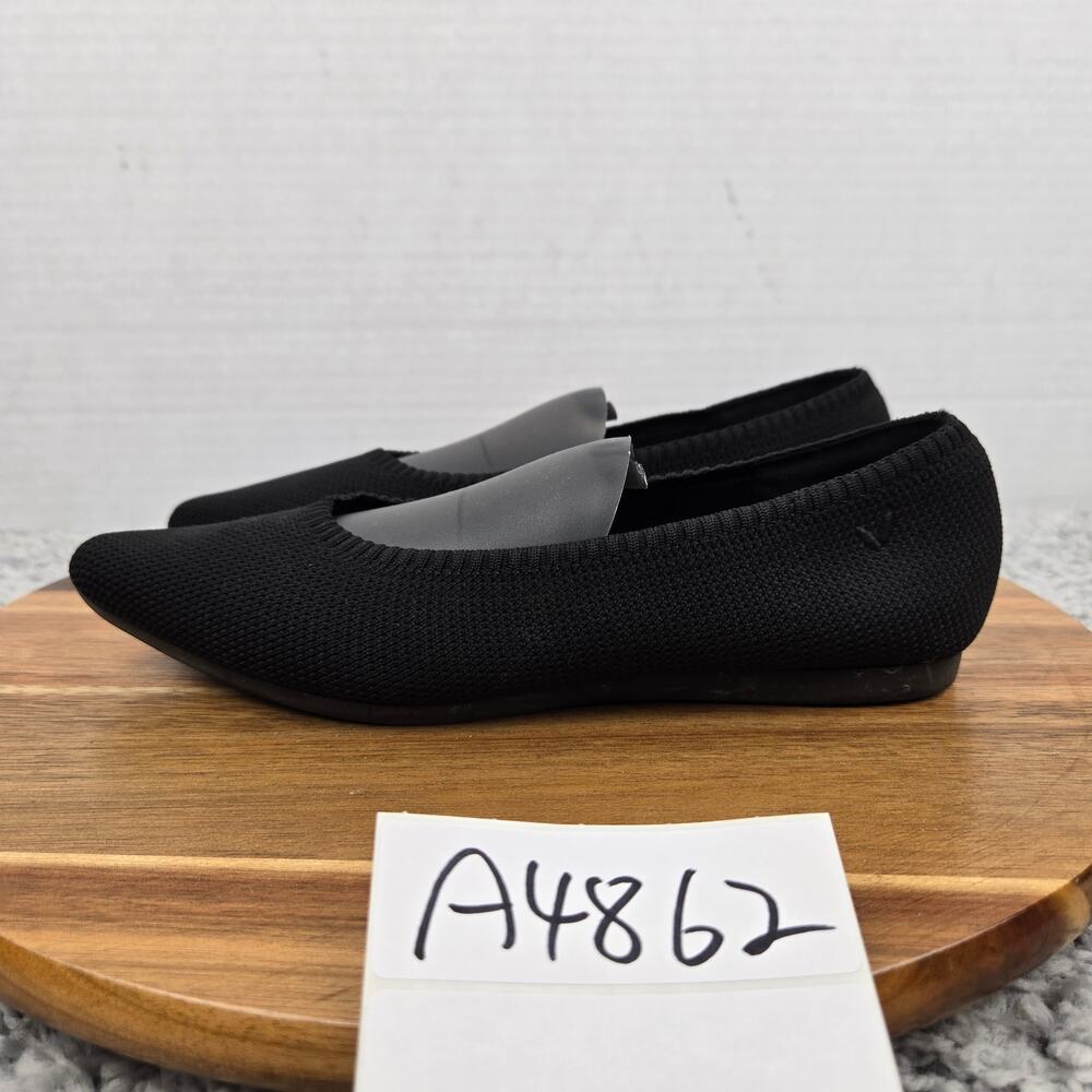 Vivaia Womens 35 Aria 5° Black Knit Casual Office Daily Pointed Toe Ballet Flats